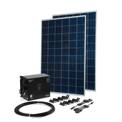 Купить Комплект Teplocom Solar-1500+Солнечная панель 250Вт х2 кабель 10 м MC4 коннекторы