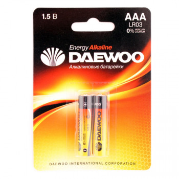 Купить Батарейка LR03 Daewoo Energy Alkaline 2021 Pack-24 AAA(мизинчик)