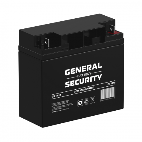 Купить Аккумулятор GSL 12V- 18А/ч. General Security 