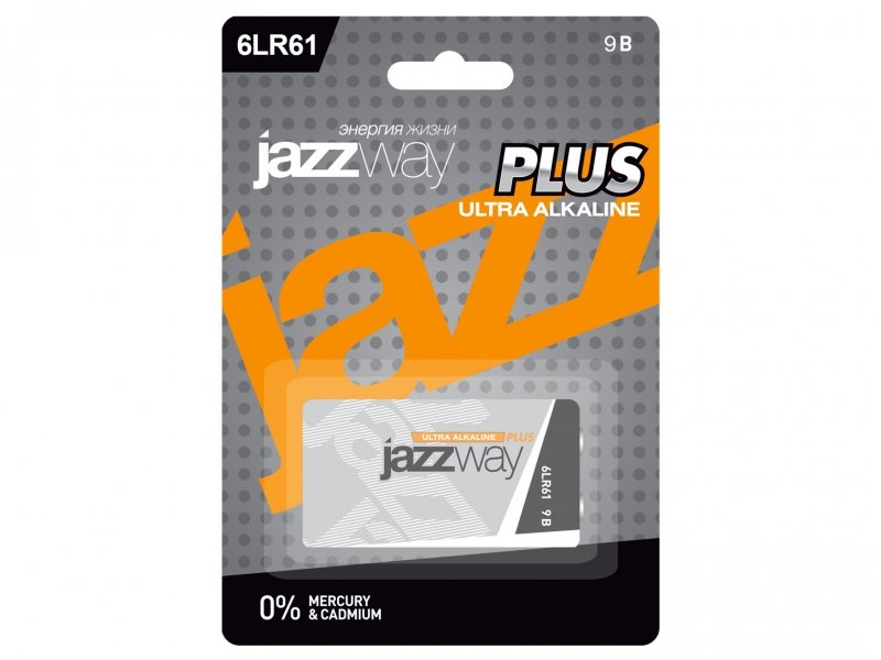 Батарейка 6LR61 Jazzway Ultra Plus Bl-1