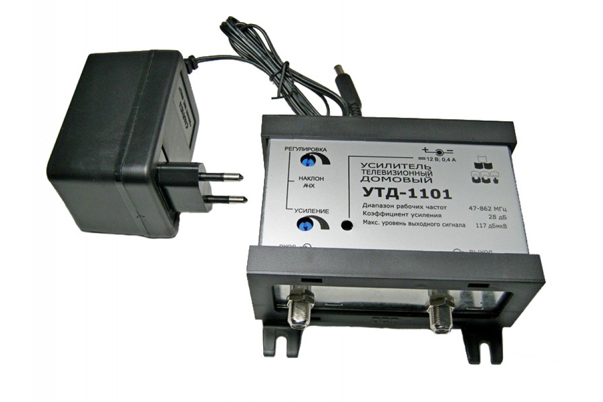 Усилитель УТД-1101 домовой (47-862МГц/28дБ/117дБмкВ)