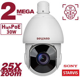 Купить Видеокамера IP SV2018-R25 IP-камера 2 Мп, 1/2.8" КМОП SONY Starvis, купольная скоростная 0.1-250°/се