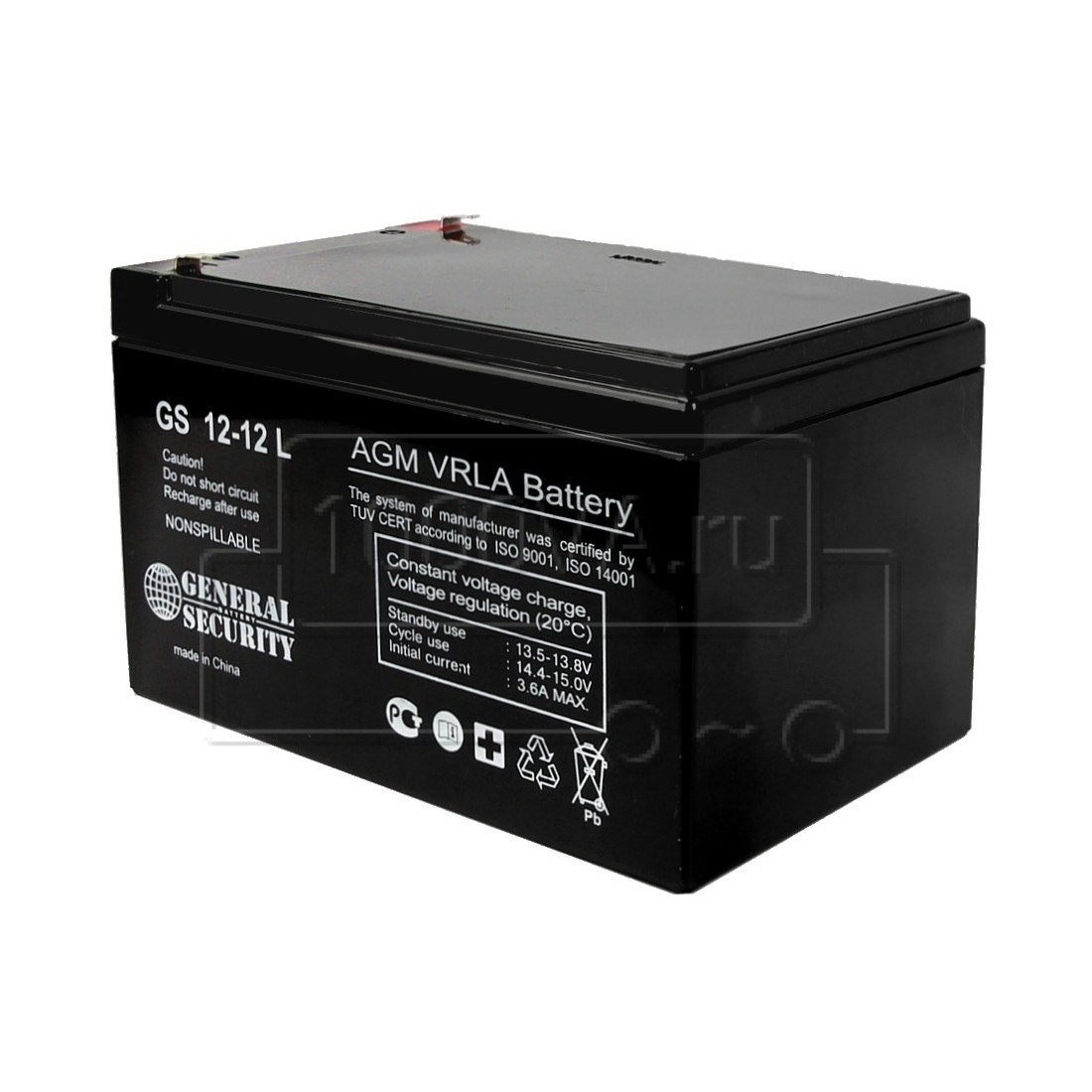 Аккумулятор GS 12V- 12А/ч General Security 