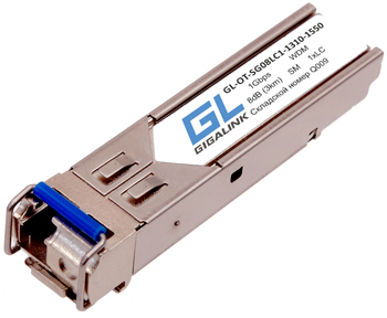 Купить Модуль GIGALINK SFP, WDM, 100/155 Мбит/c, одно волокно SM, SC, Tx:1550/Rx:1310 нм, 14 дБ (до 20 км) 