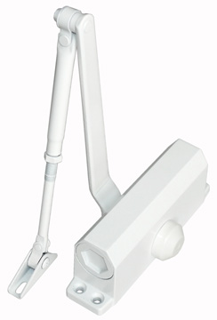 Купить Доводчик ST-DC036BC-WT (белый) двери c тягой EN 3-6, 60-120 кг, 1400 мм, 2-х скоростной, тормоз откр