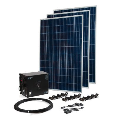 Купить Комплект Teplocom Solar-1500+Солнечная панель 250Вт х3 кабель 10 м MC4 коннекторы