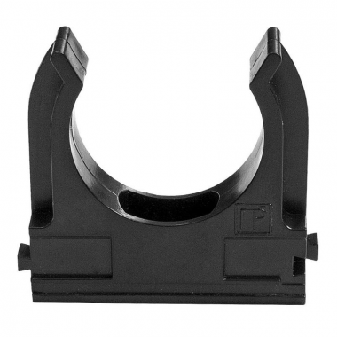Купить Держатель Ecoplast 41750-10BL CF50G (клипса) для труб D50мм, цвет чёрный (1уп = 10шт) Экопласт
