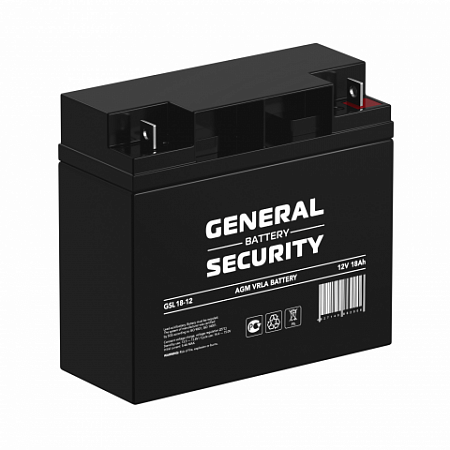 Купить Аккумулятор GSL 12V- 18А/ч. General Security 