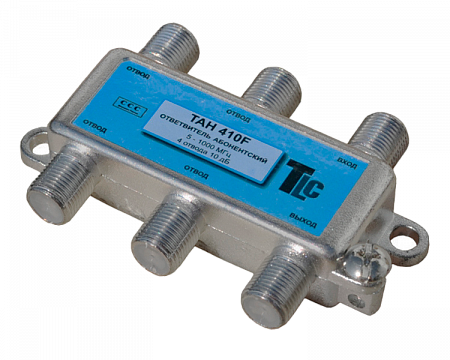 Шаблон ALT 
Купить Ответвитель TAH 424F на 4 отвода на 24 dB,5-1000MHz, F-разъем. TLC

