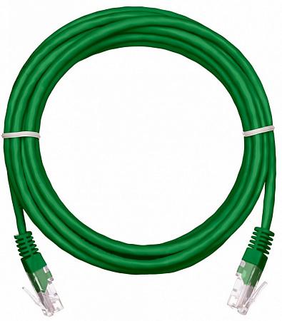 Купить Коммутационный шнур 2м. (зелёный) NETLAN U/UTP 4 пары, Кат.5е (Класс D), 100МГц, 2хRJ45/8P8C, T568B