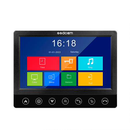 Купить Видеодомофон SD-730L (черный) 7" TFT LCD монитор видеодомофона аналоговый (CVBS), разрешение 800х480
