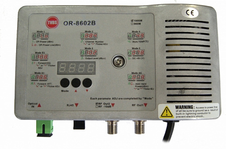 Шаблон ALT 
Купить Приёмник оптический OR-8602B. TVBS

