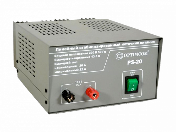 Блок питания PS20 Optim, 13,8В, 20/22А