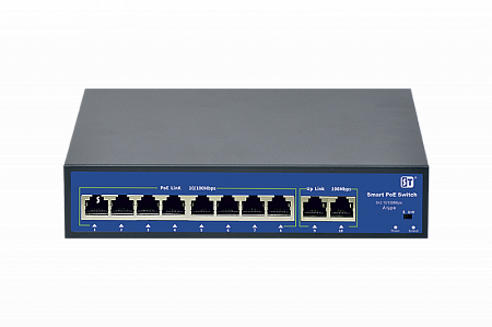 Купить Коммутатор ST-S84POE(2M/120W/A) Switch POE 8-ми портовый для обеспечения проводных сетей напряжени