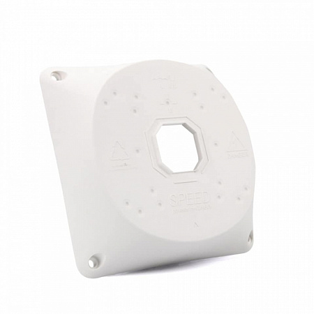 Купить Коробка NX7-7777(белая) монтажная для камер видеонаблюдения, 128mm x 128mm x 33mm, -45°C до +80°C. 