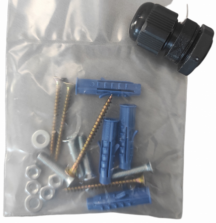 Купить Крепеж Mounting KIT PG9 blk CamBox mounting kit PG9 BLK
Комплект крепежа для монтажных коробок (гер