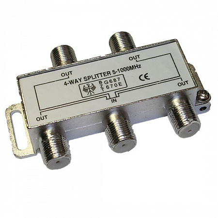 Шаблон ALT 
Купить Сплиттер 4-WAY 5-1000MHz Сигнал
