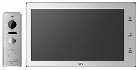 Купить Комплект CTV-DP4106 AHD W(белый), 10" в одной коробке (вызывная панель CTV-D4000FHD и
