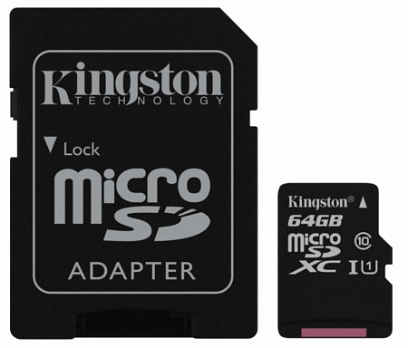 Купить Карта памяти microSDXC 64Gb Kingston 
