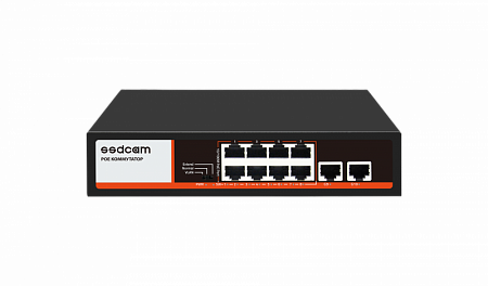 Купить Коммутатор POE-58Р 8 портов 10/100 Мбит/сек RJ-45 с поддержкой Auto-MDIX, PОE, + 2 порта 10/100Mbps 